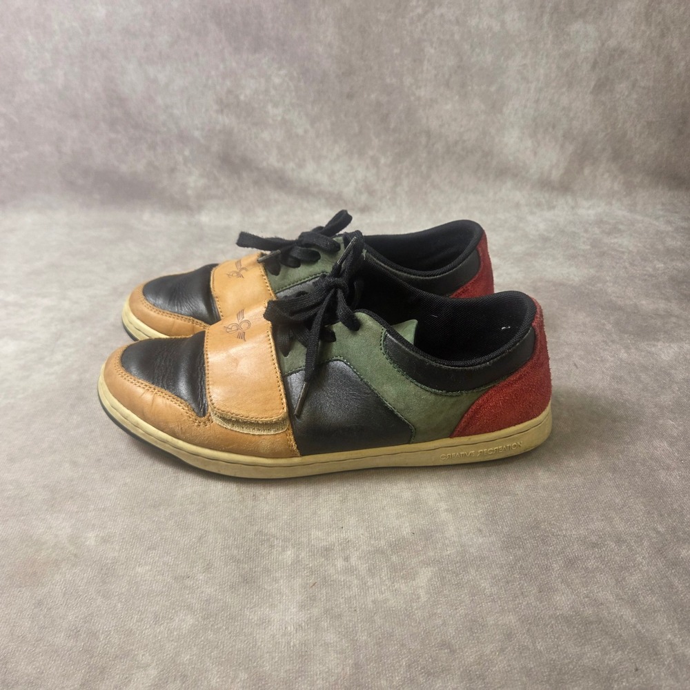 Creative Recreation Cesario Low Multi Color Leather Suede Sneakers M-10 CR4LO40